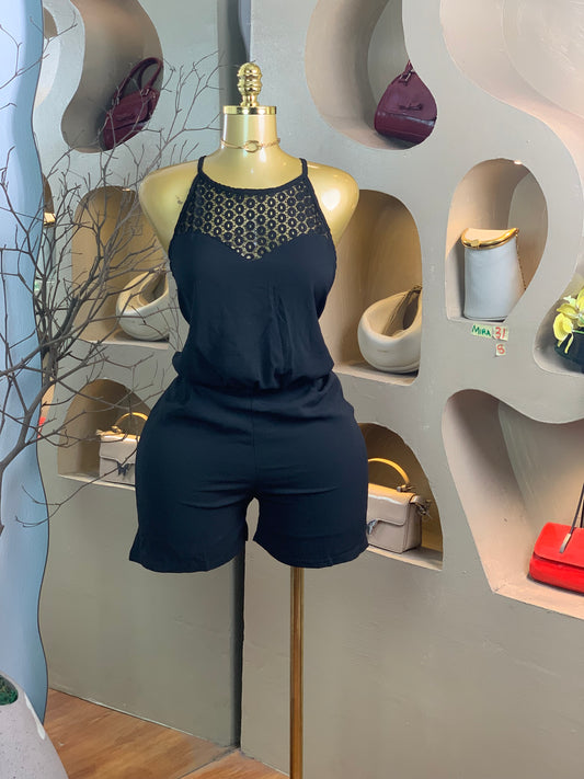 MIRA31 SIZE8 black jumpsuit