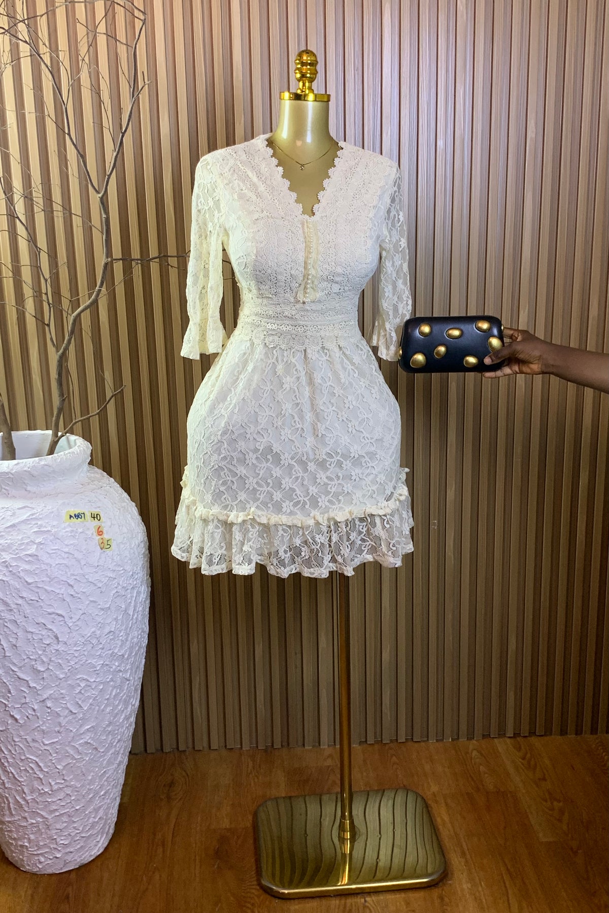 ABBY40 SIZE6 Length35 dress
