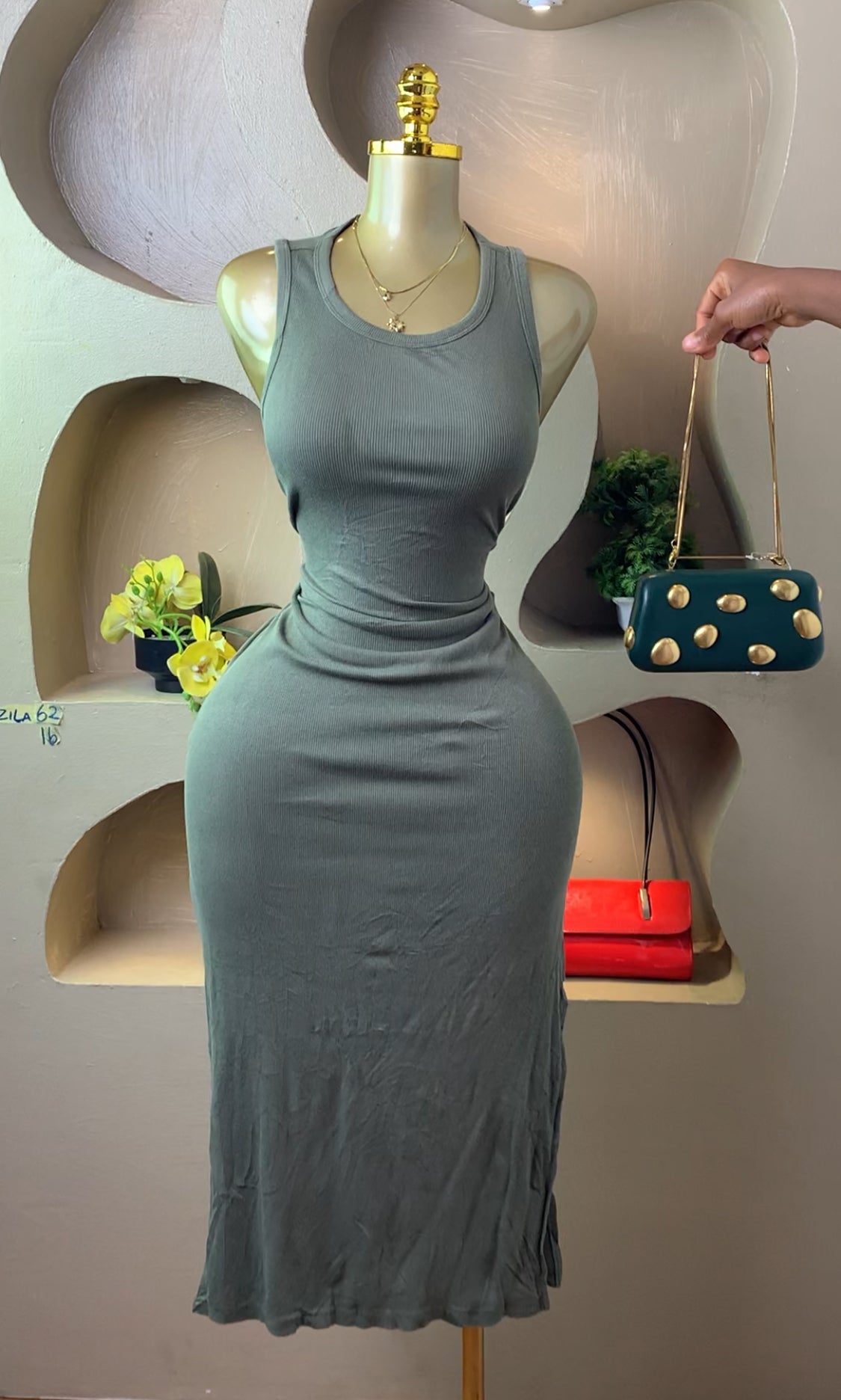ZILA62 GREEN DRESS SIZE16