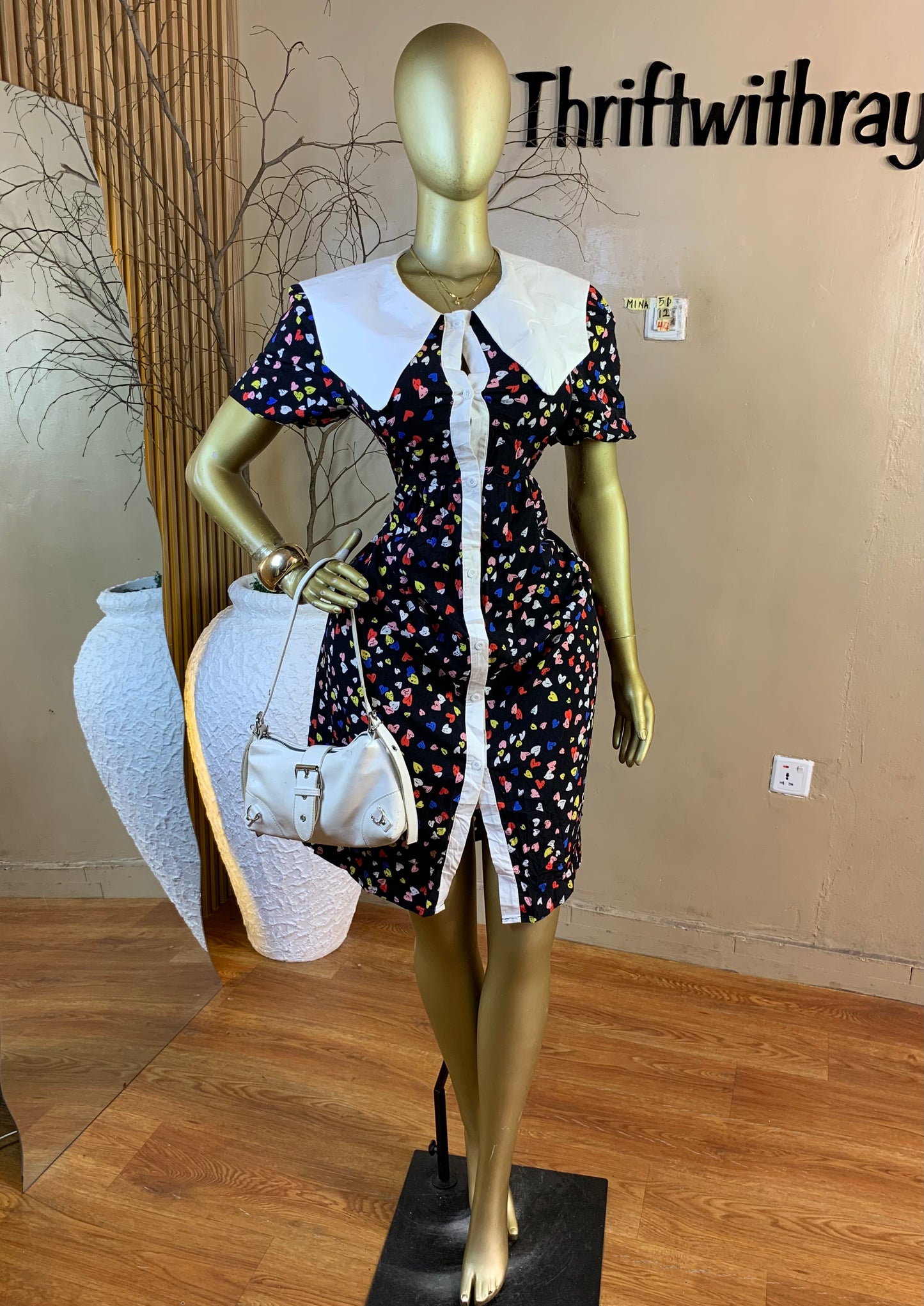 MINA51 SIZE12 Length44 floral dress