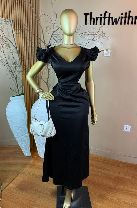 SIZE16 DRAY15  BLACK PARTY DRESS