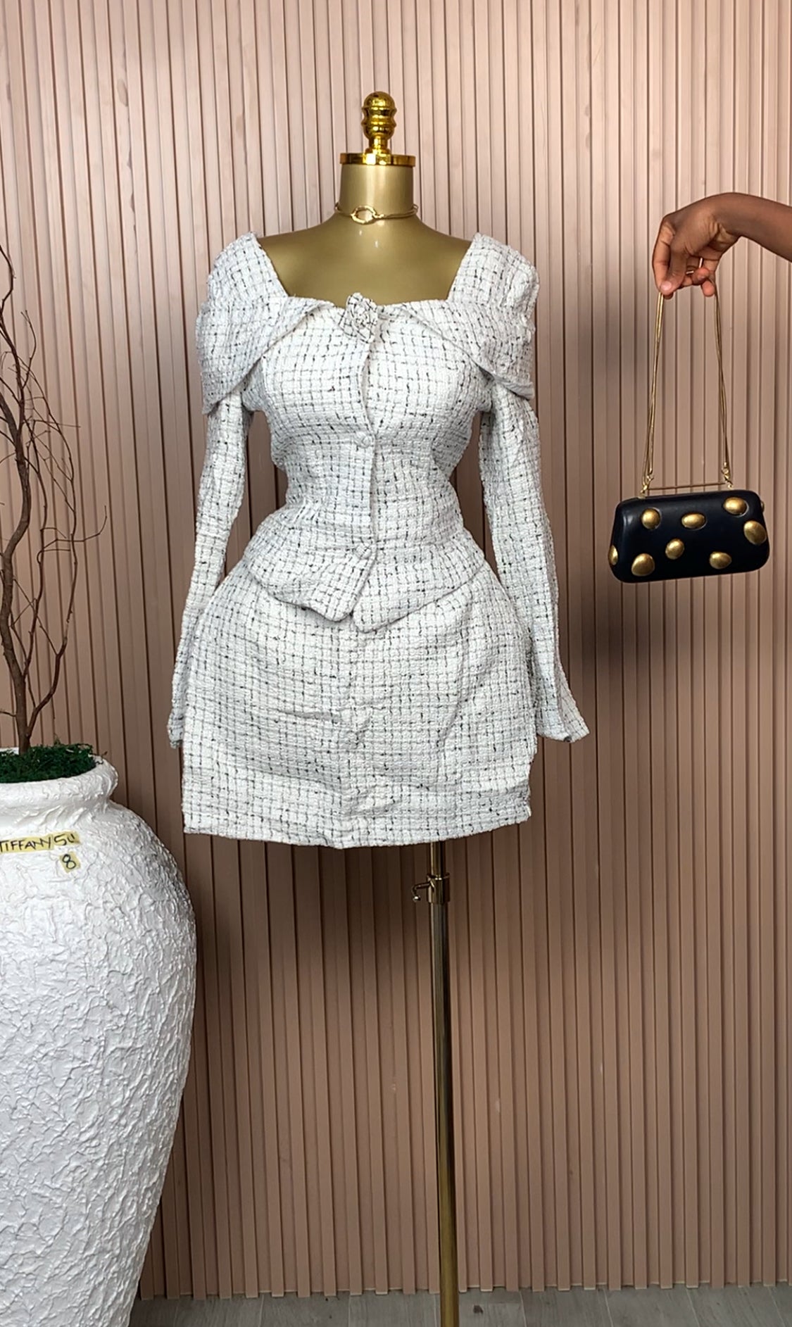 UK Size 8 Tiffany51 Brand New Two Piece Black&White