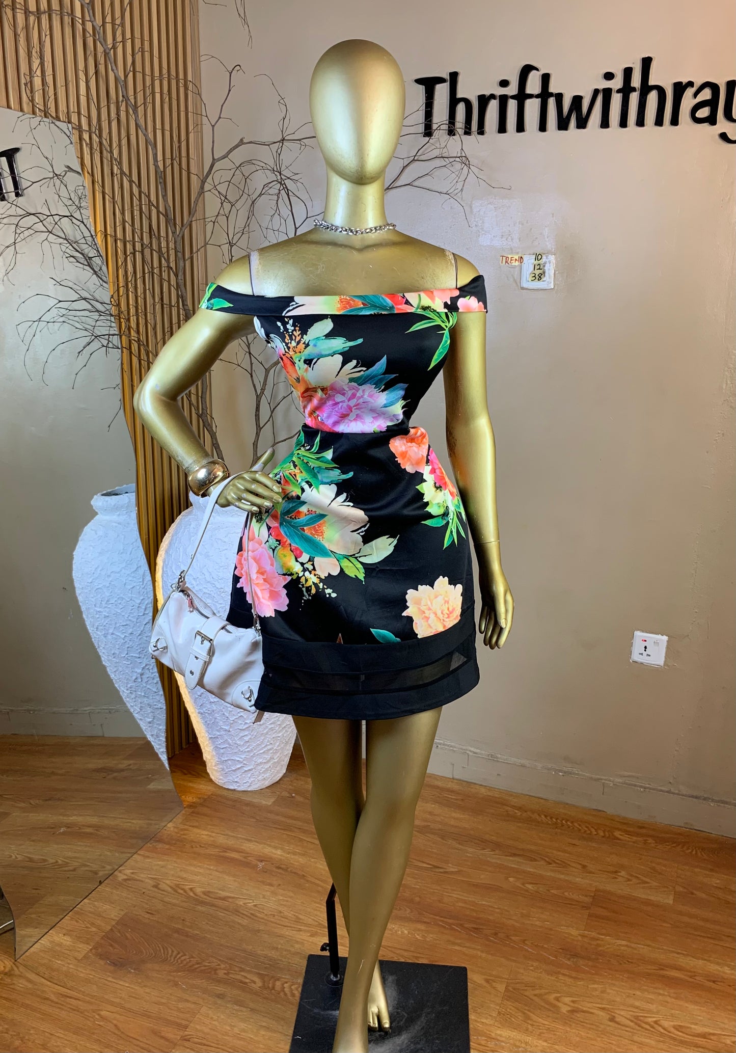 TREND10 SIZE12 Length38 floral dress