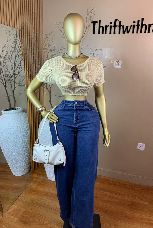 PEAK41 NUDE KNIT TOP SIZE14