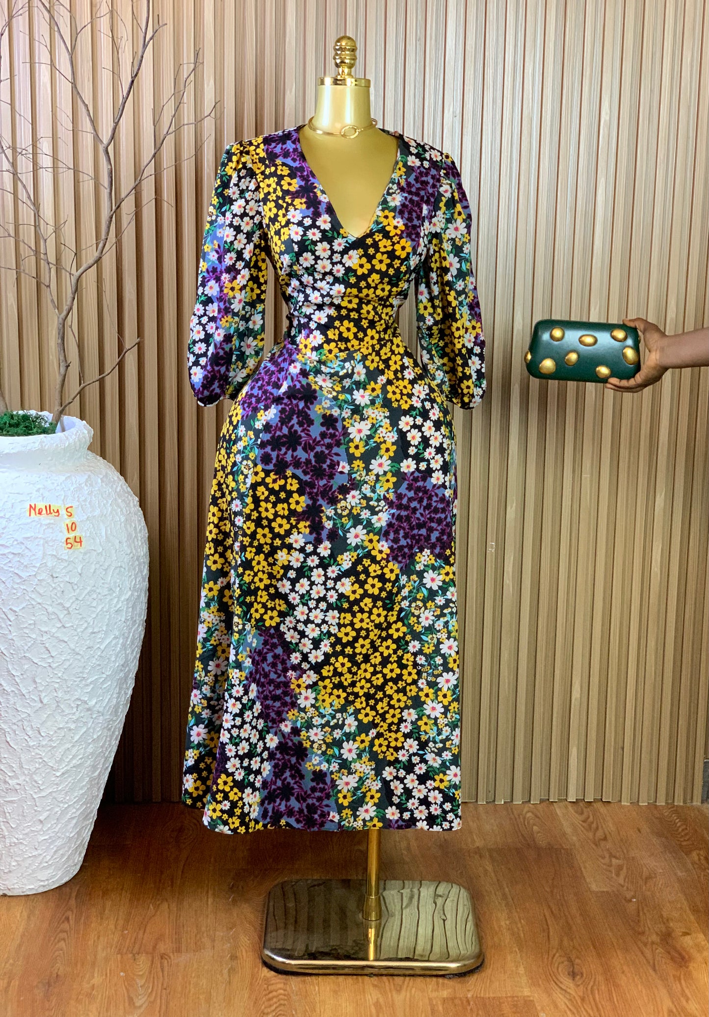 NELLY5 SIZE10 Length54 floral dress