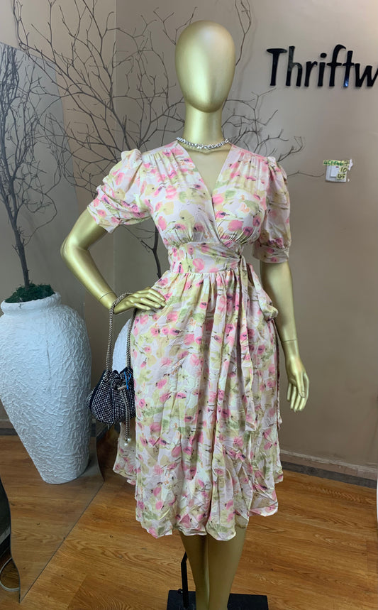 SIZE10 45FEB67 Length45(Wrap dress)