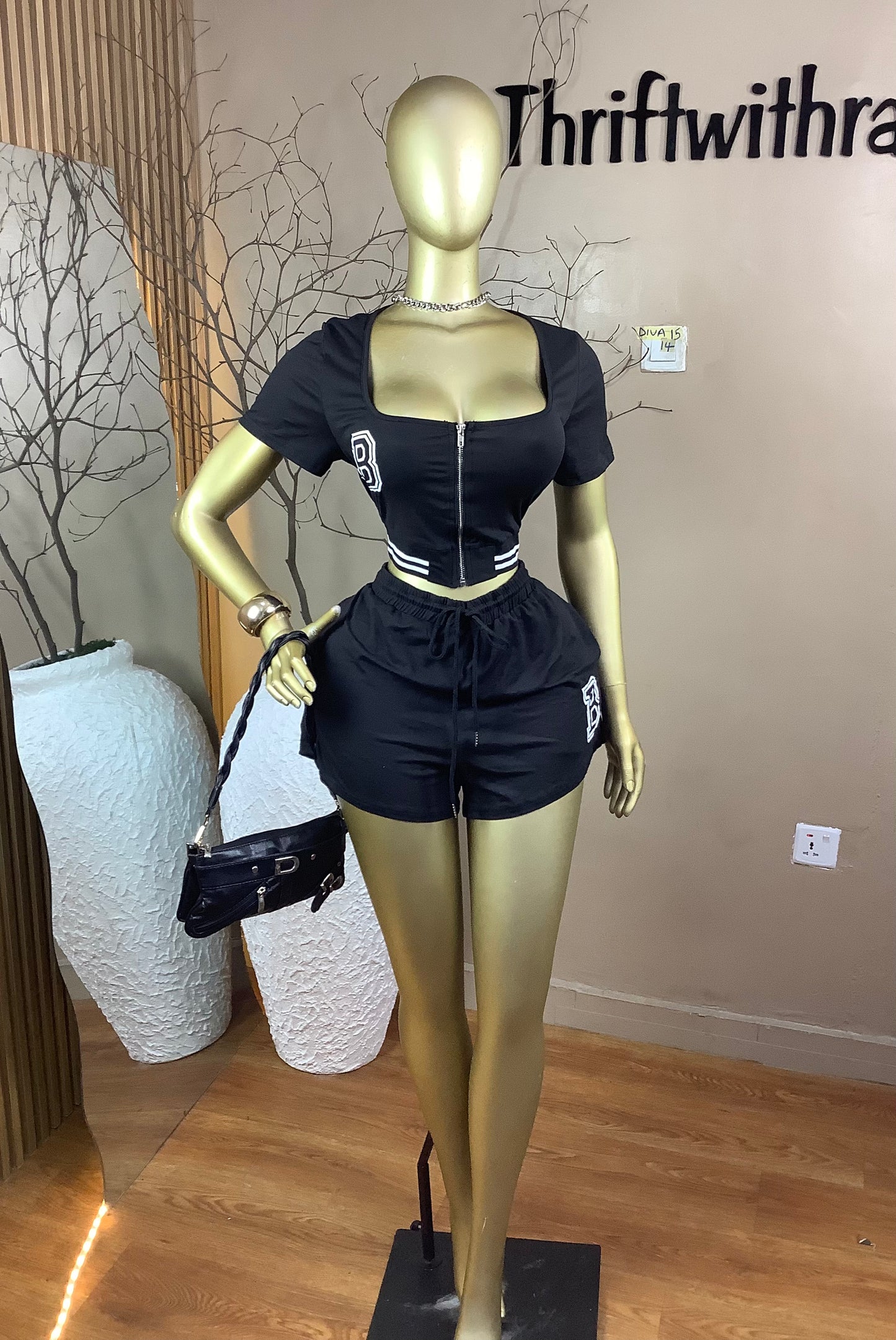 SIZE14 Diva15(Two piece)Black)