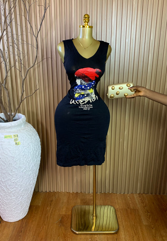 NINI51 SIZE10 Length41 dress