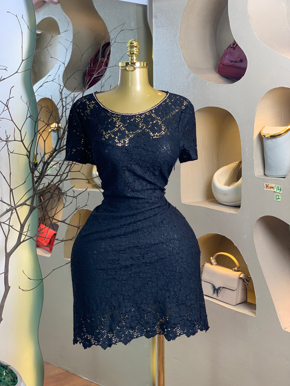 KIM14 SIZE12 Black DRESS