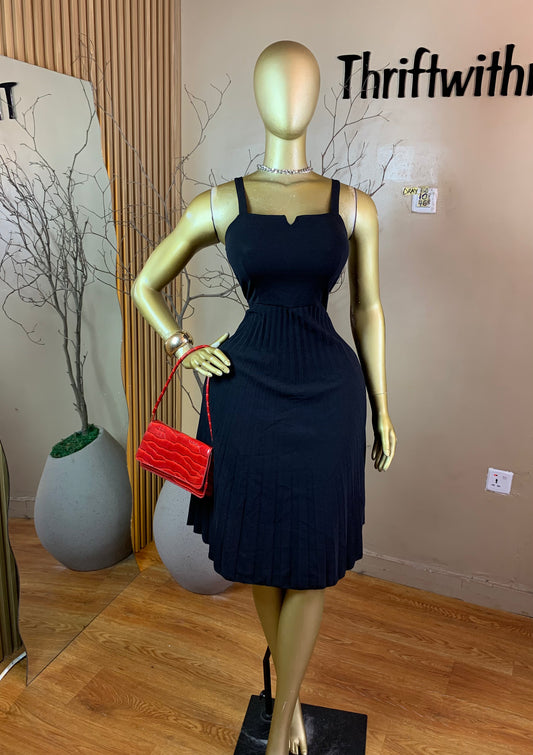 SIZE10 DRAY10 BLACK CORPORATE DRESS Length46