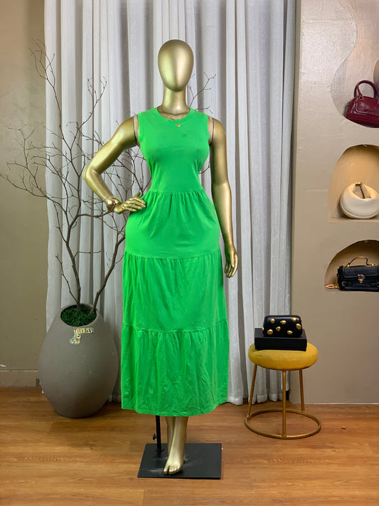 TITI46 SIZE12 Green DRESS Length58