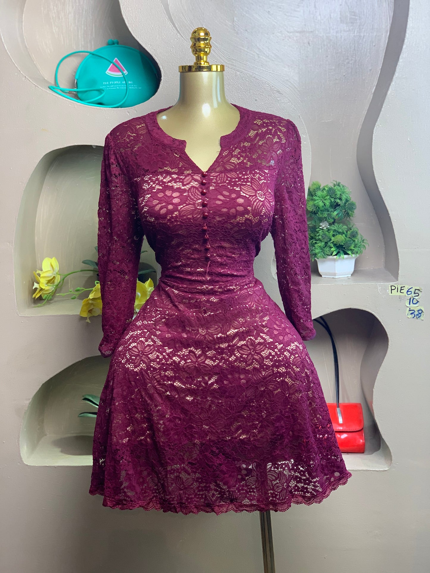 SIZE10 PIE65 Length38 (wine)