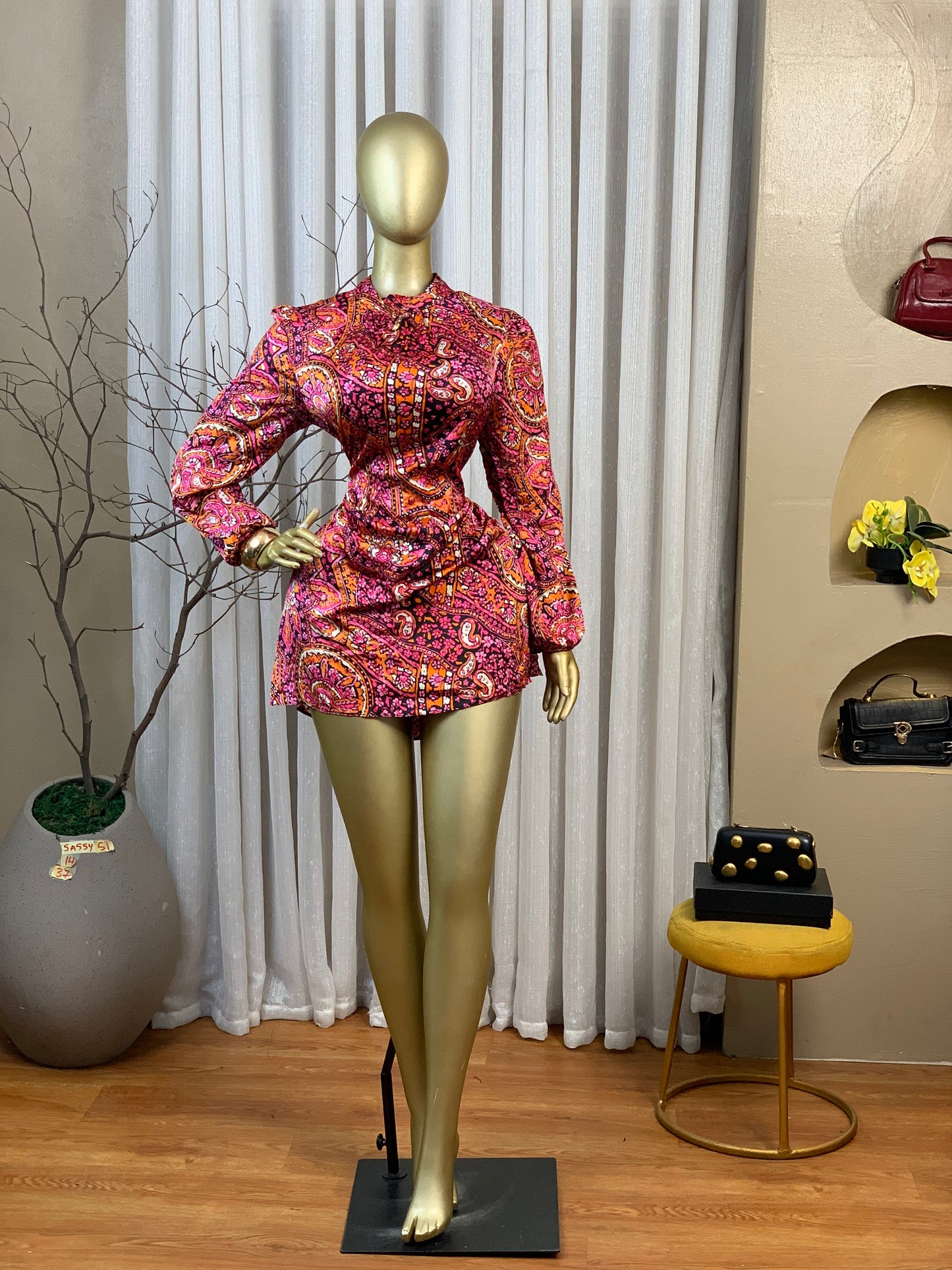 SASSY51 SIZE14 DRESS Length37
