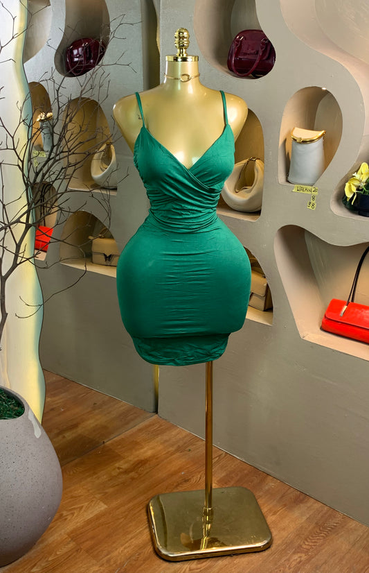 WALK-IN20 SIZE8 Length38 green dress
