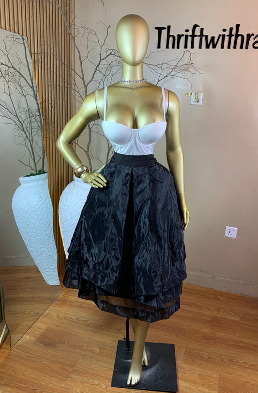 SIZE14 MSH29 BLACK SKIRT ONLY Length32