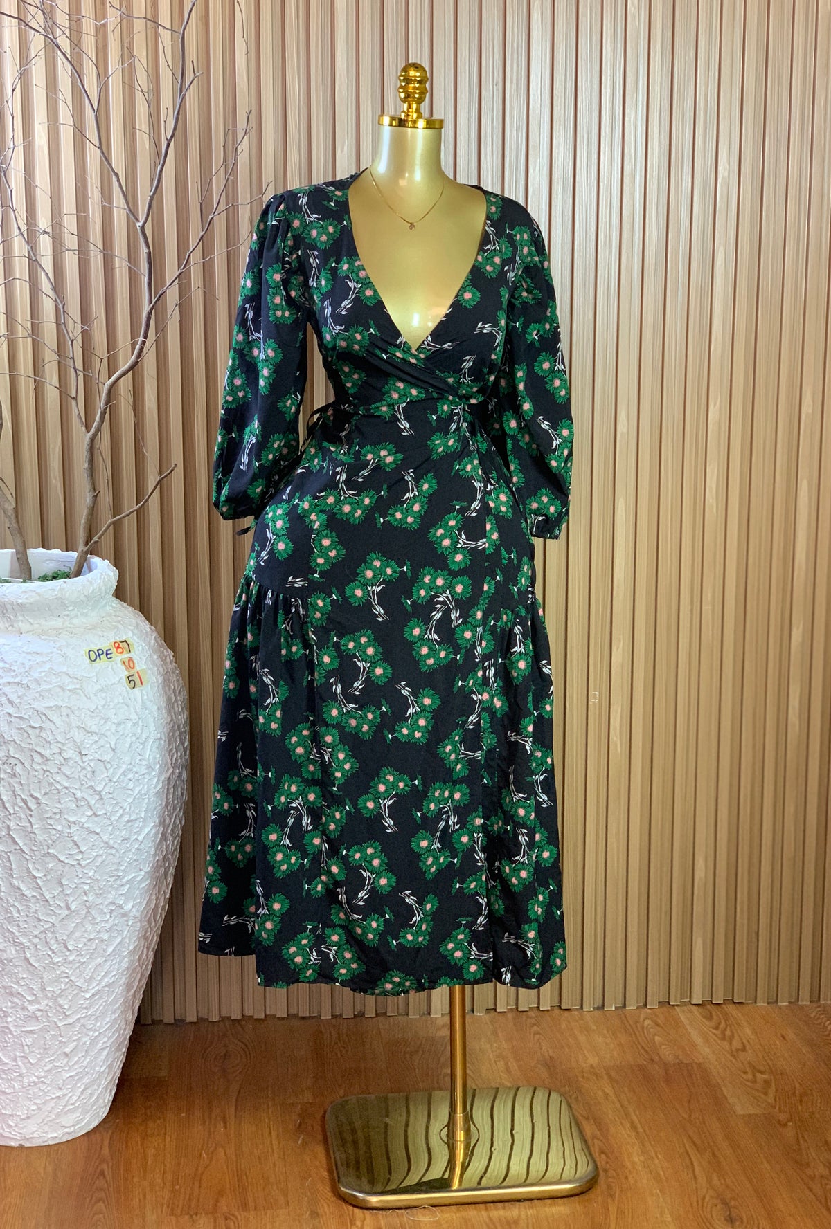 OPE87 SIZE10 wrap dress