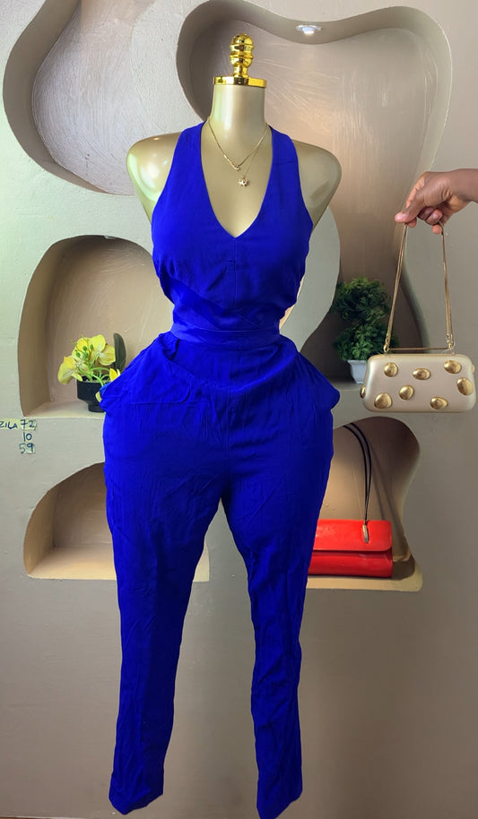 ZILA72 BLUE JUMPSUIT SIZE10 Length59