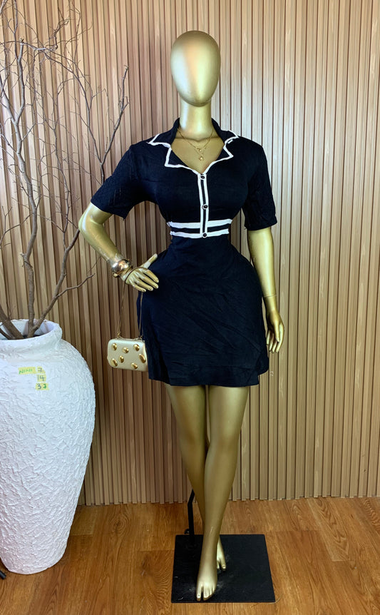 NINI7 SIZE14 Length37 knit dress