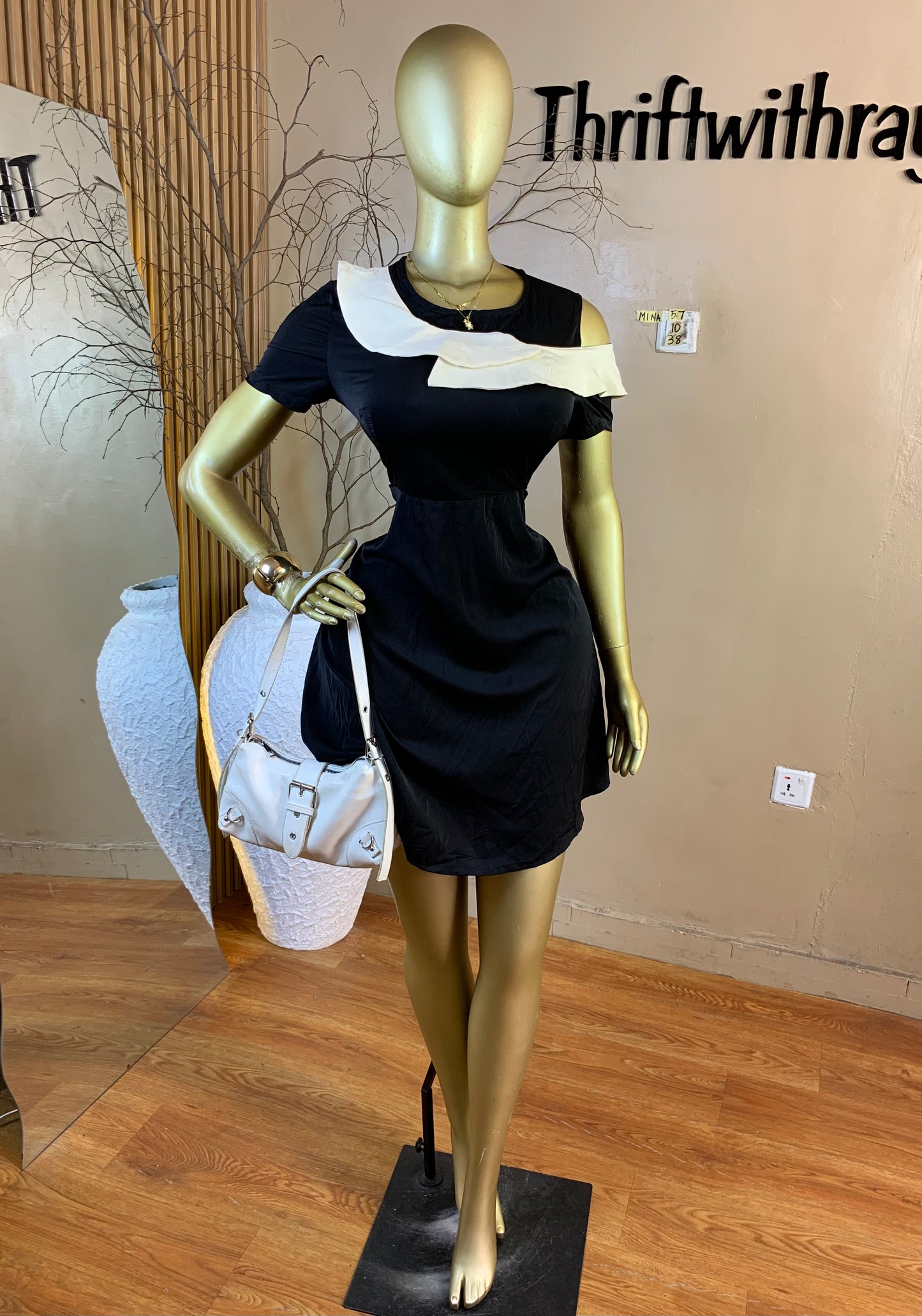 MINA57 SIZE10 Length38 corporate dress
