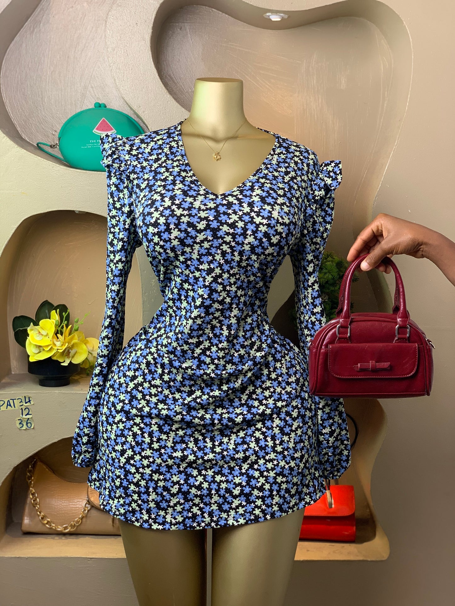 SIZE12 PAT34 Length36 (floral)