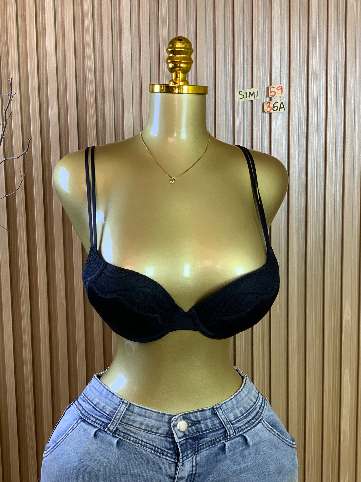 SIMI59 SIZE36A(Black bra only)