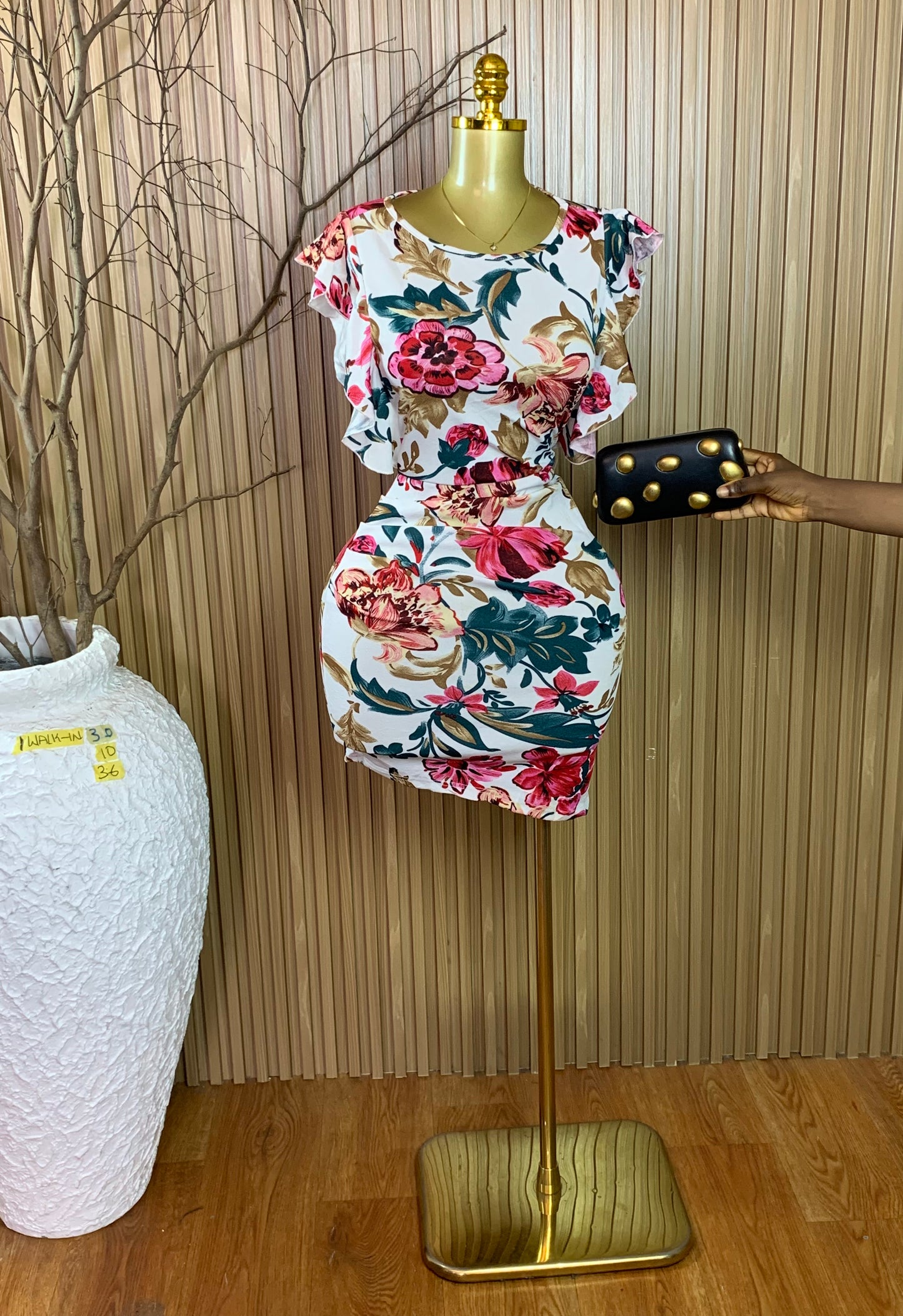 1WALK-IN30 SIZE10 Length36 Floral dress