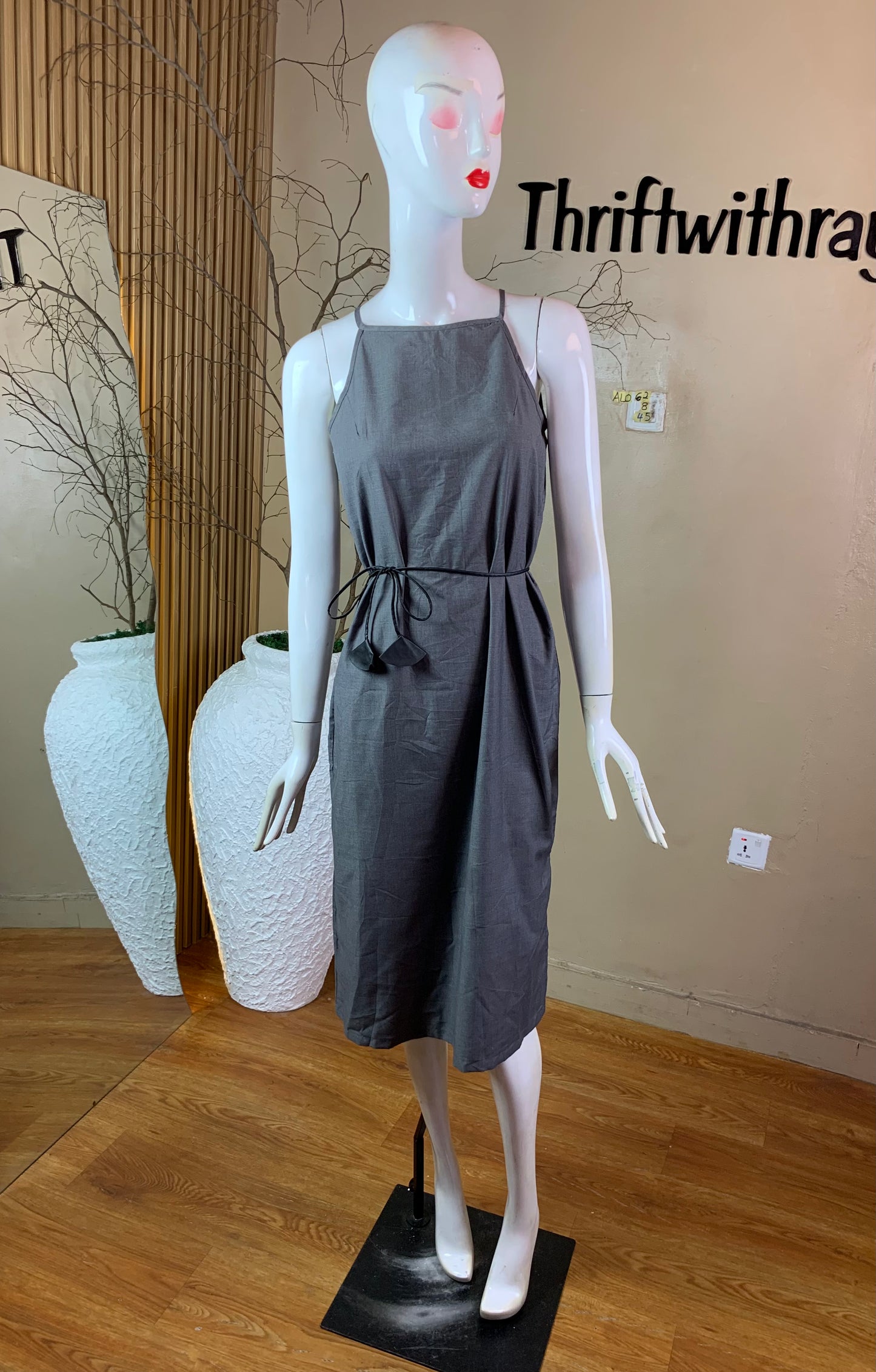 SIZE8 ALO62 GREY DRESS Length45