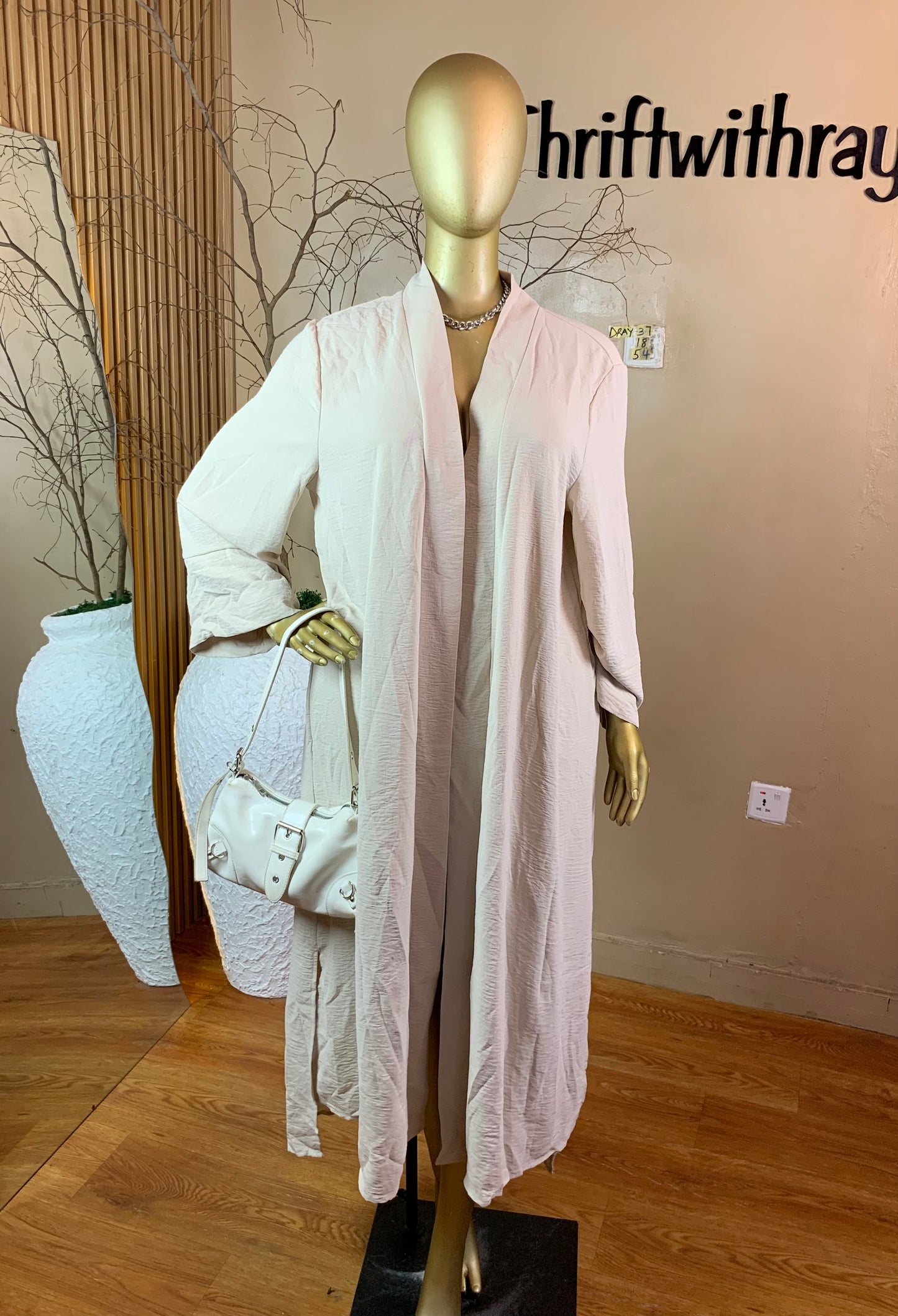 SIZE18 DRAY37 CREAM KIMONO Length54