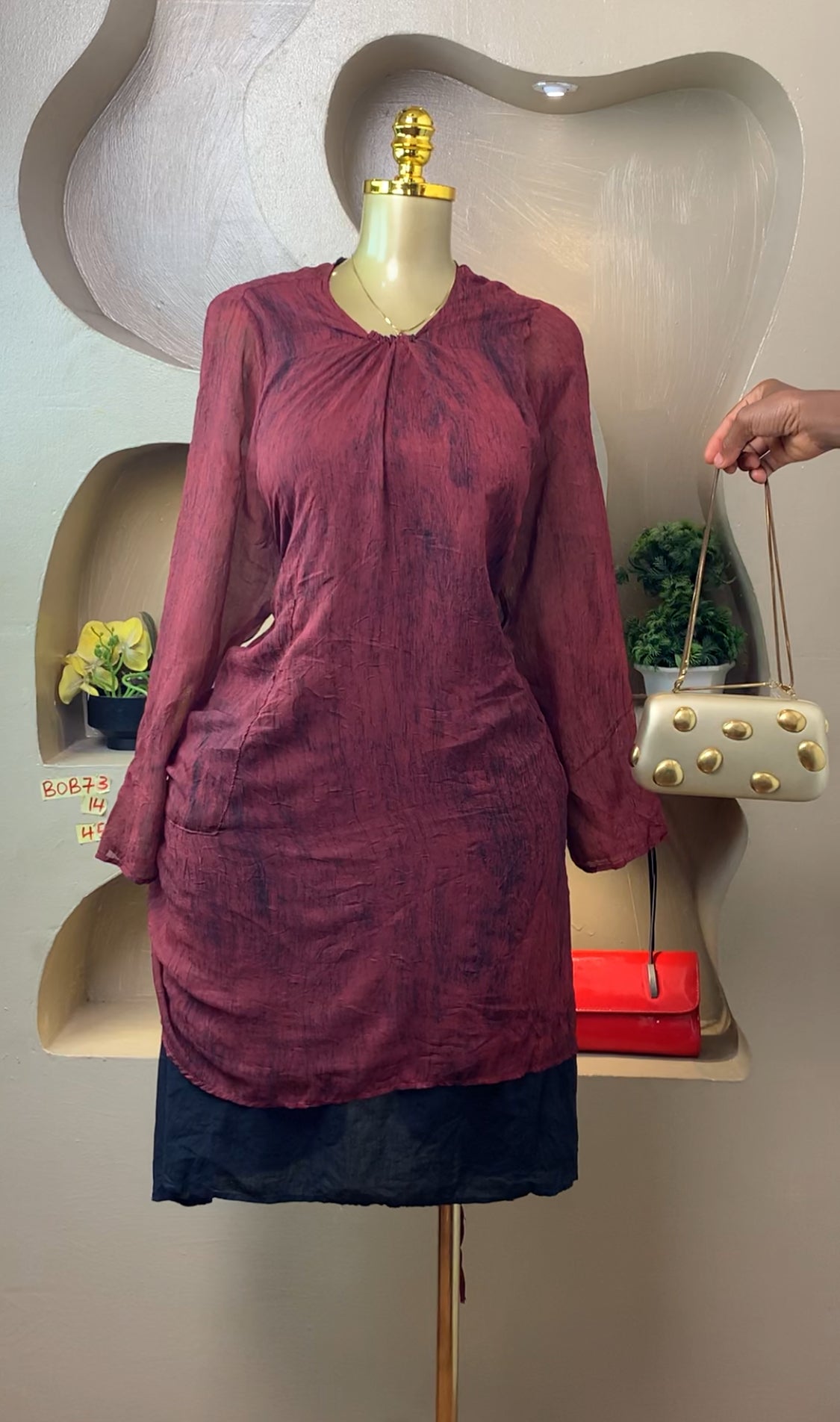 BOB73 SIZE14 DRESS Length45