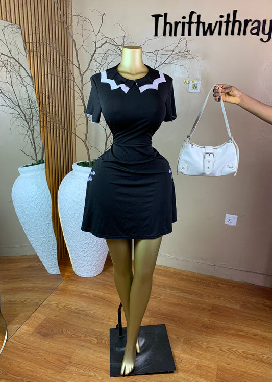 SIZE8,10,14&16 ALO11 BLACK DRESS Length37