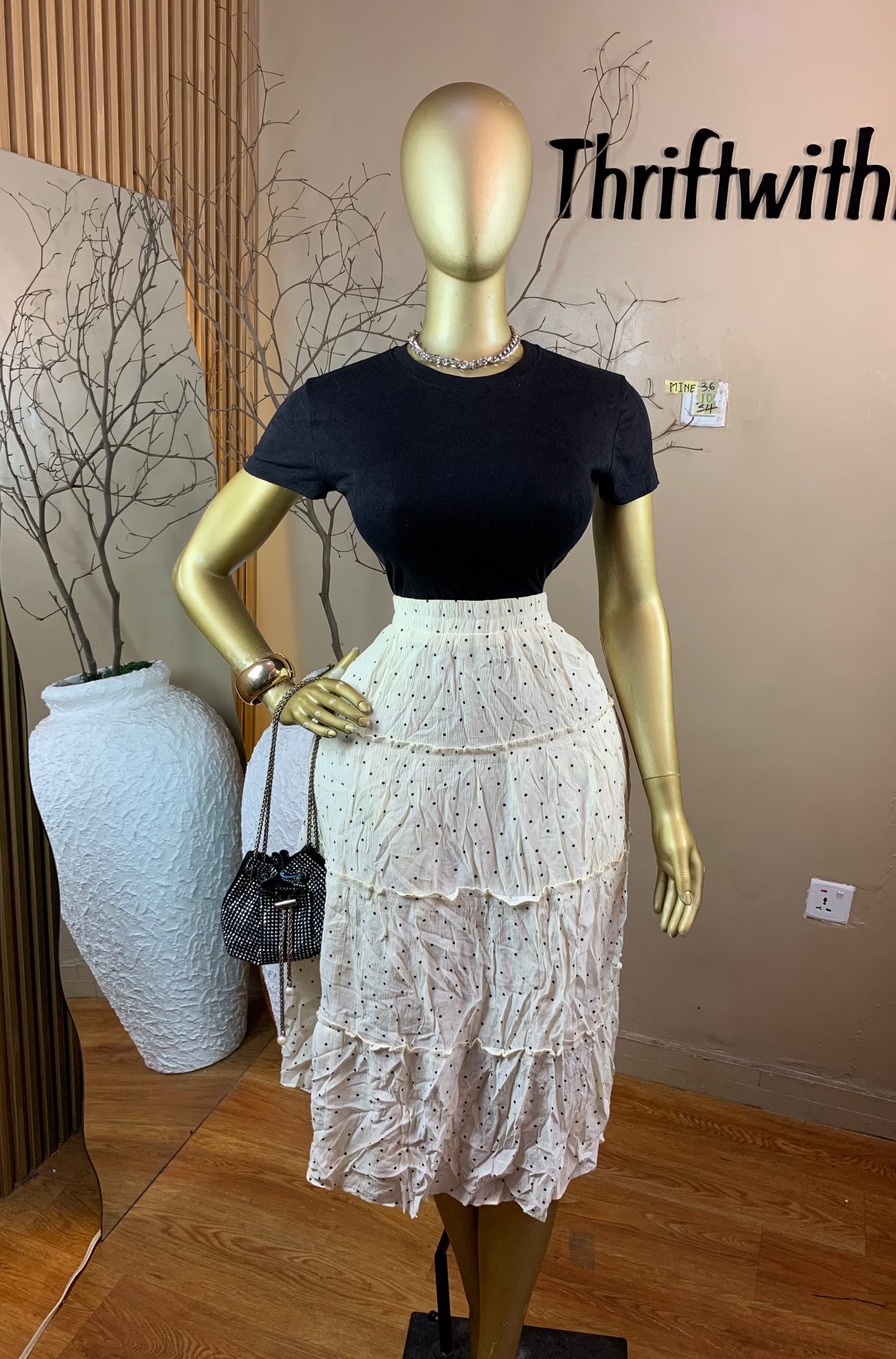 SIZE10 MINE36 Length34(Skirt only)