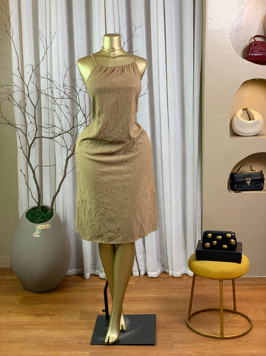 TIFE40 SIZE12 Brown dress Length47