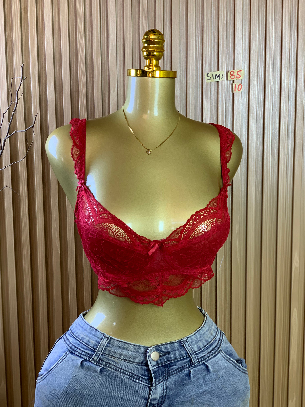 SIMI85 SIZE10(Burgundy bra only)