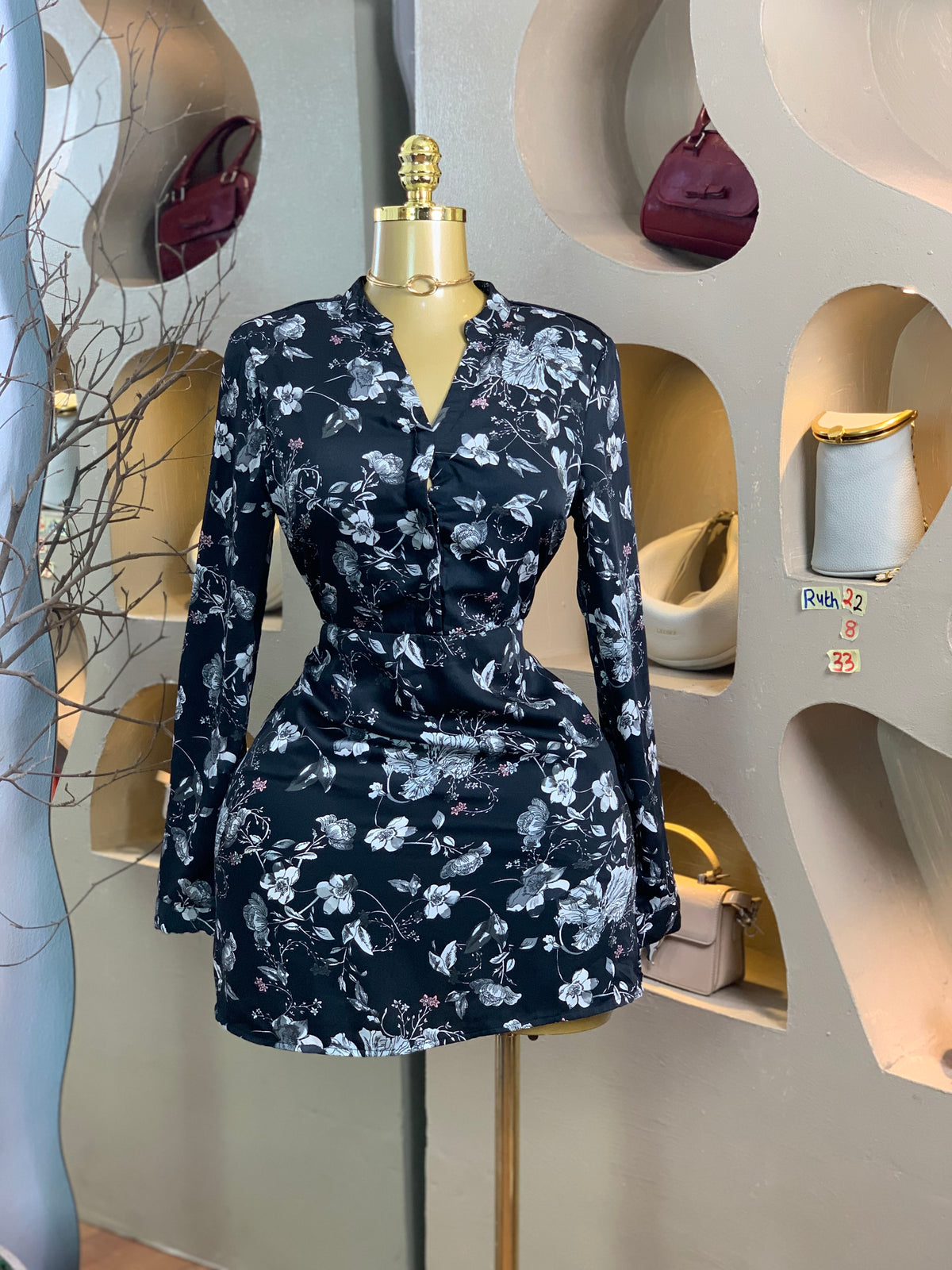 RUTH22 SIZE8 Floral DRESS Length33
