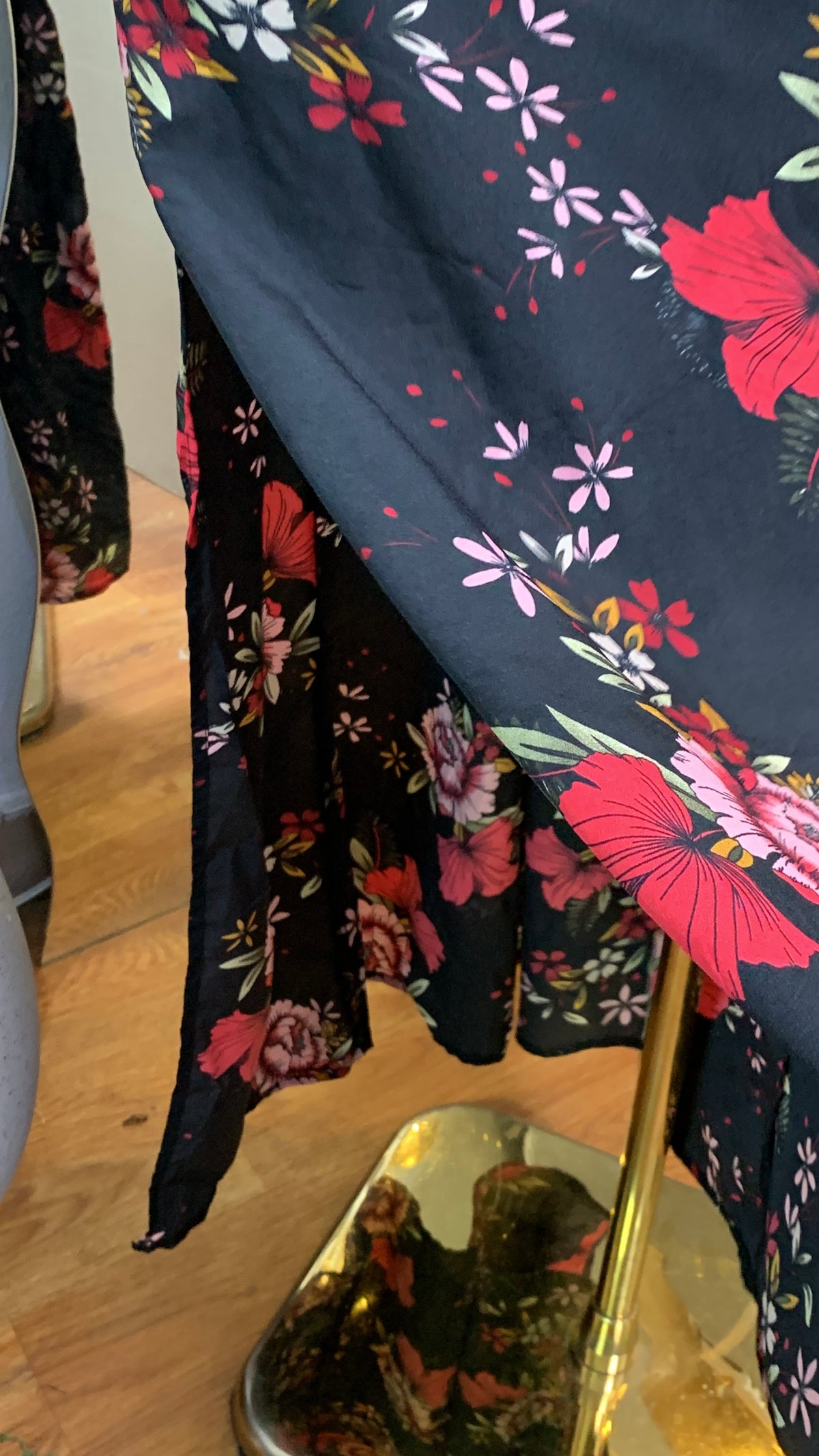 RUTH9 SIZE18 Floral DRESS Length60