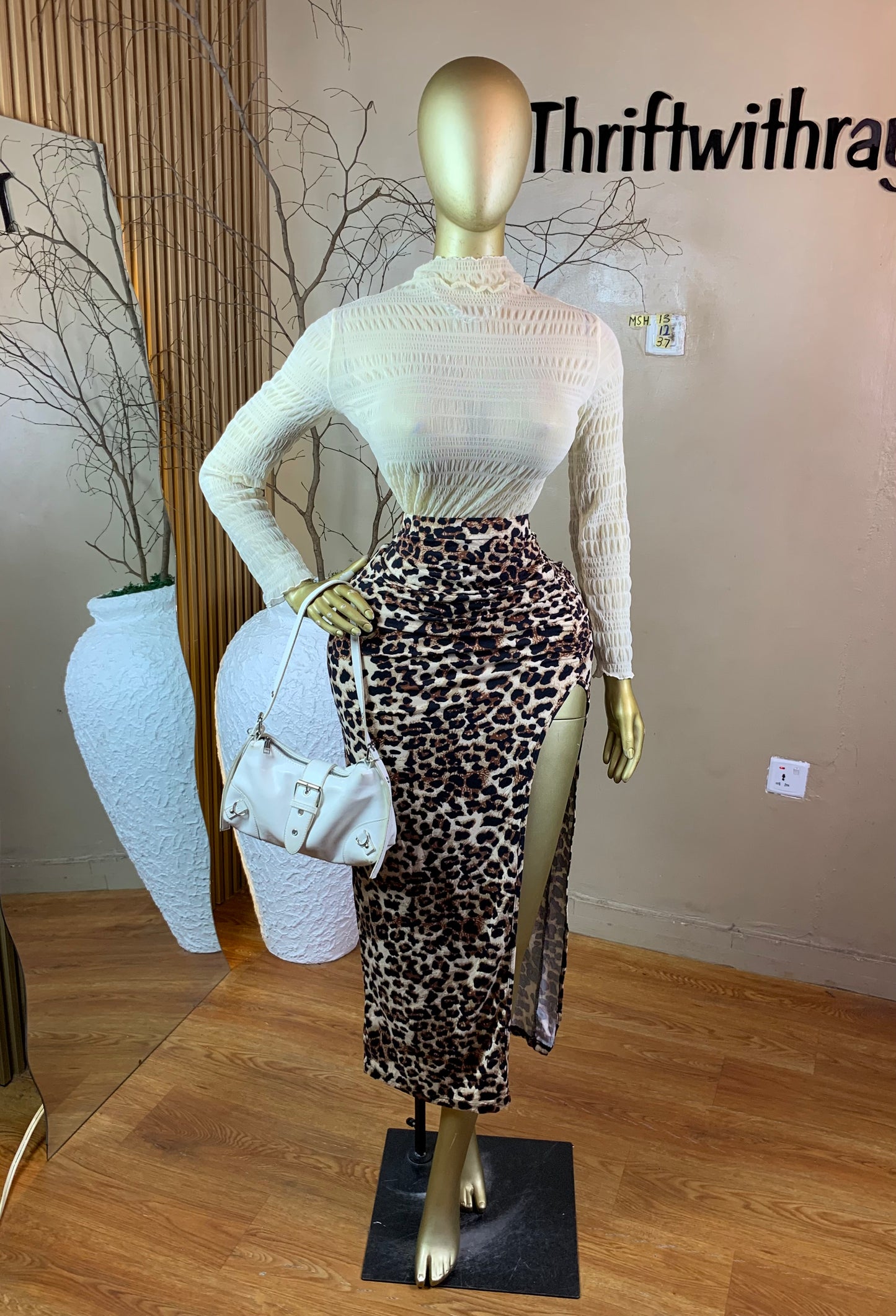 SIZE12 MSH13 CREAM MESH TOP ONLY