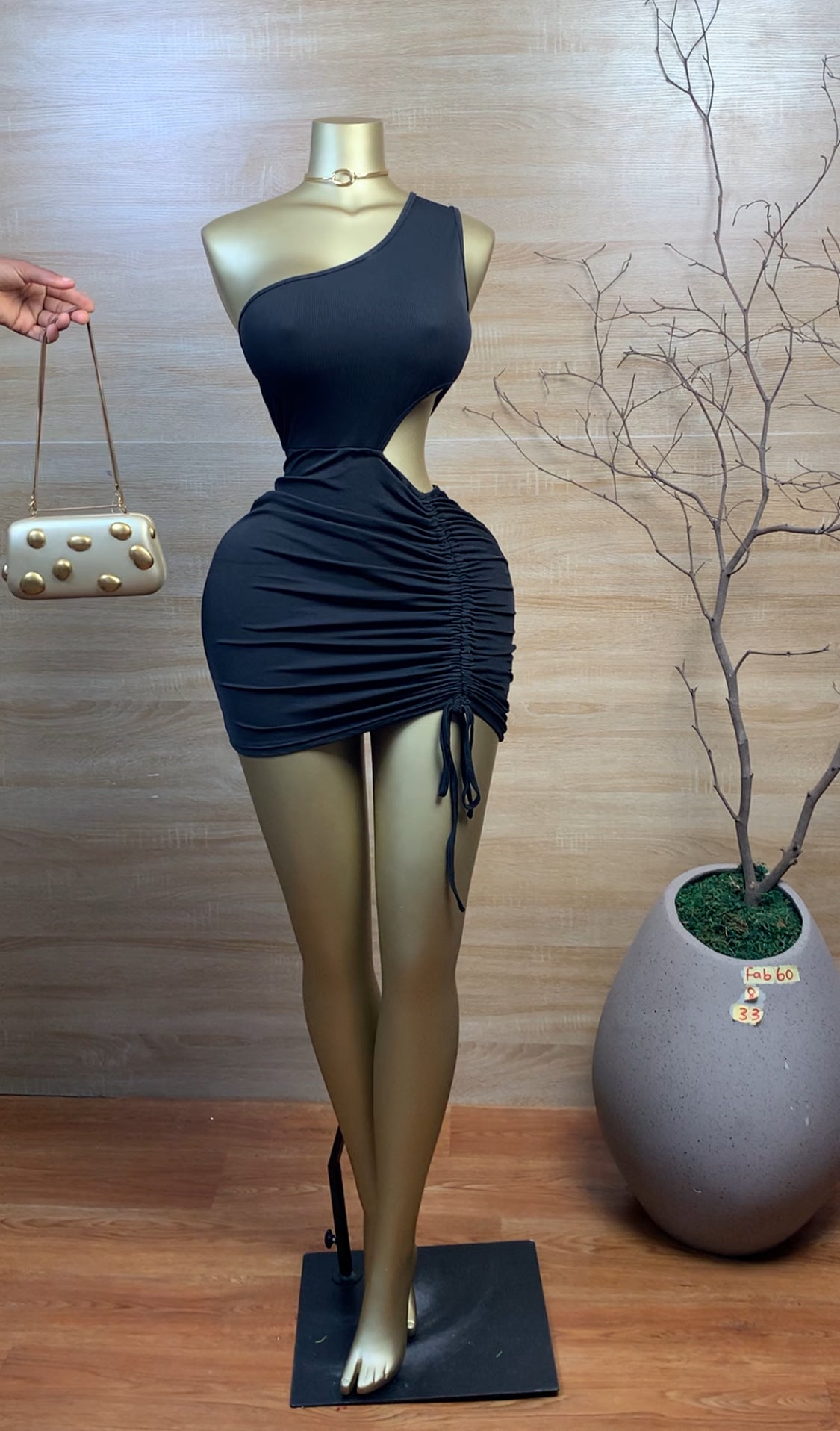 SIZE8 FAB60 Black DRESS Length33