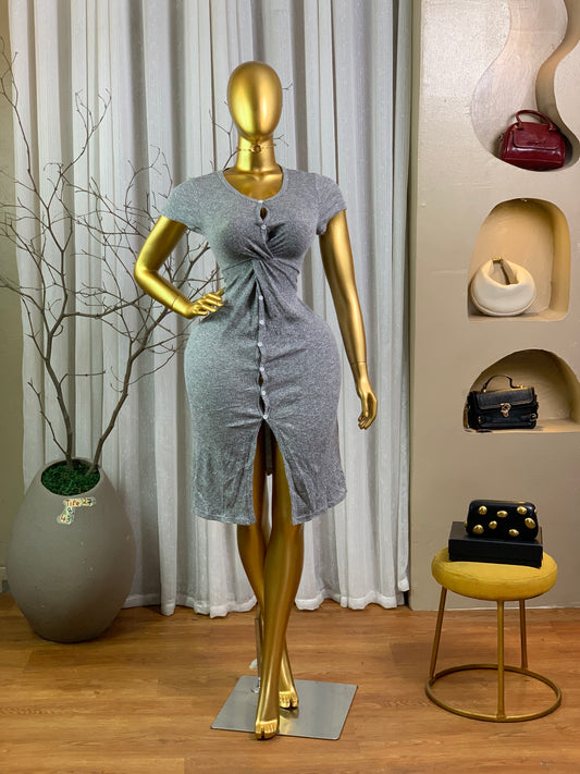 TIFE27 SIZE8 Grey DRESS Length43