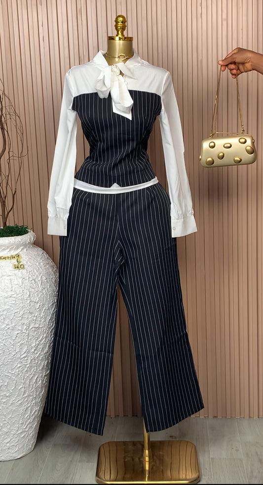 UK Size 6 Tiffany47 Brand New Two Piece Black&White Length40