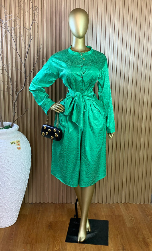 TOBI66 SIZE14 Length48 green dress