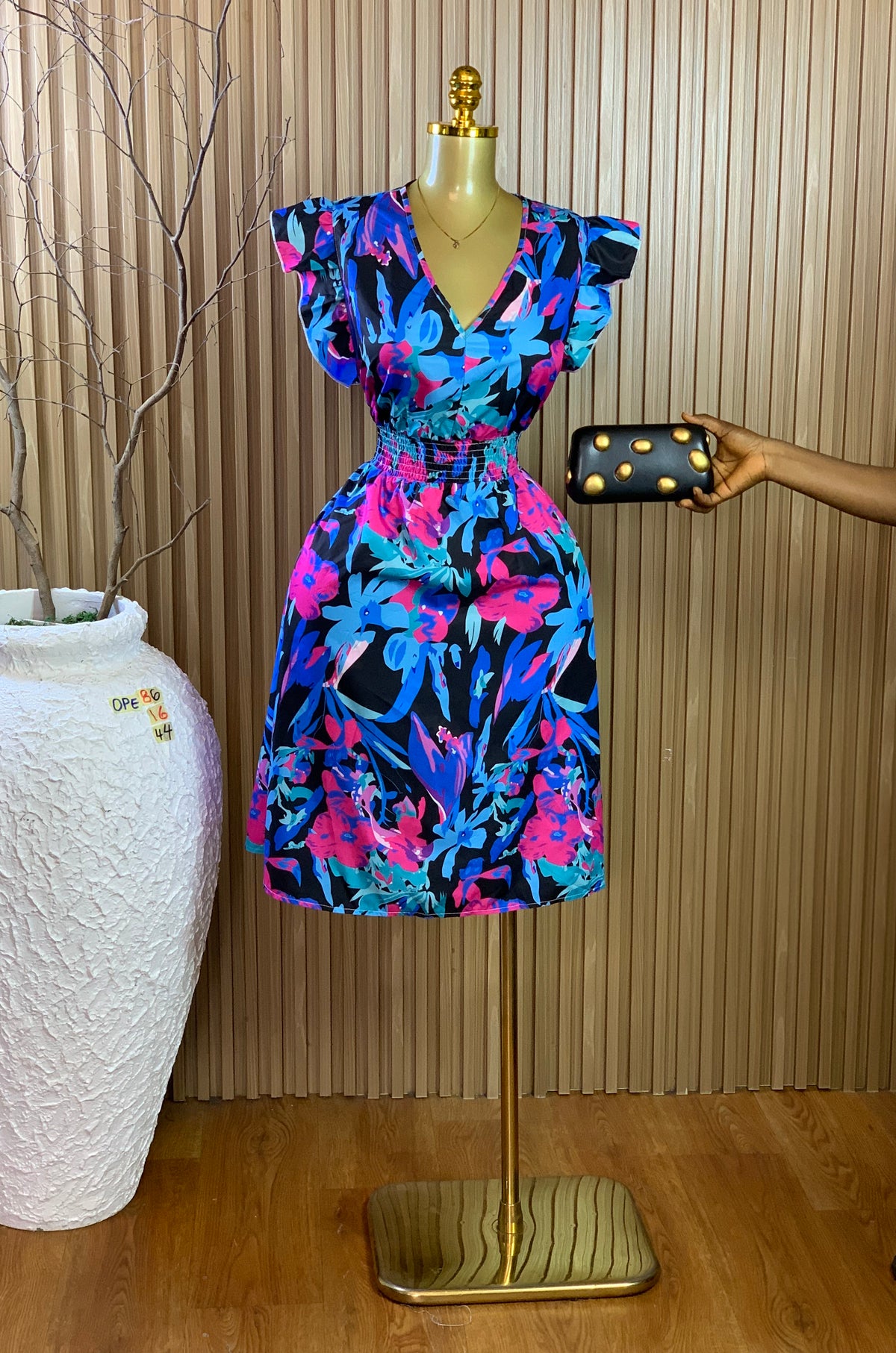 OPE86 SIZE16 Length44 multi color dress
