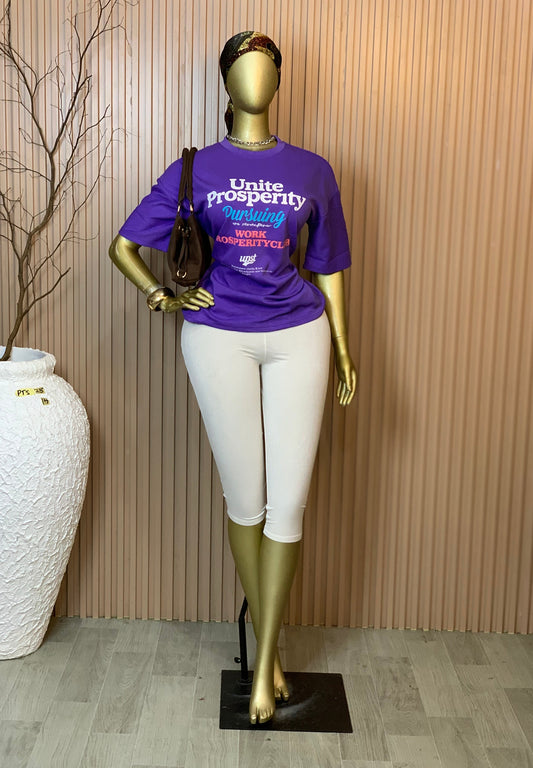 PTS25 SIZE14 Brand new purple baggy polo T shirt