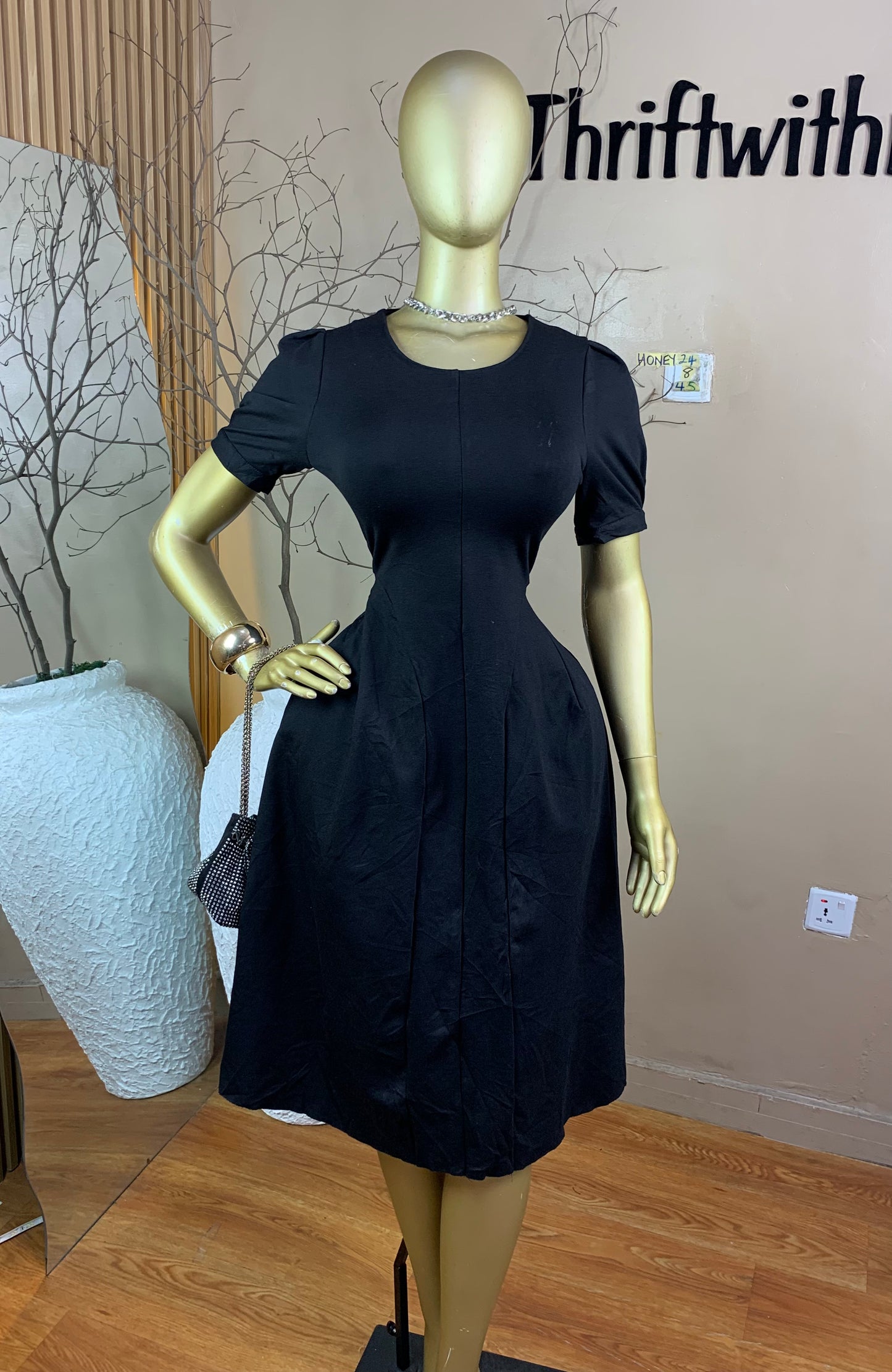 SIZE8 HONEY24 Length45(black)
