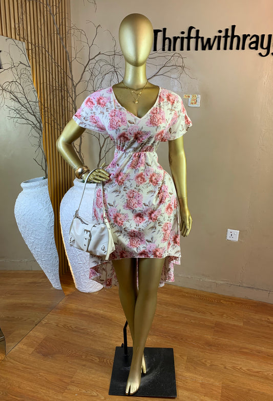 TOYO22 SIZE14 Length47 floral dress