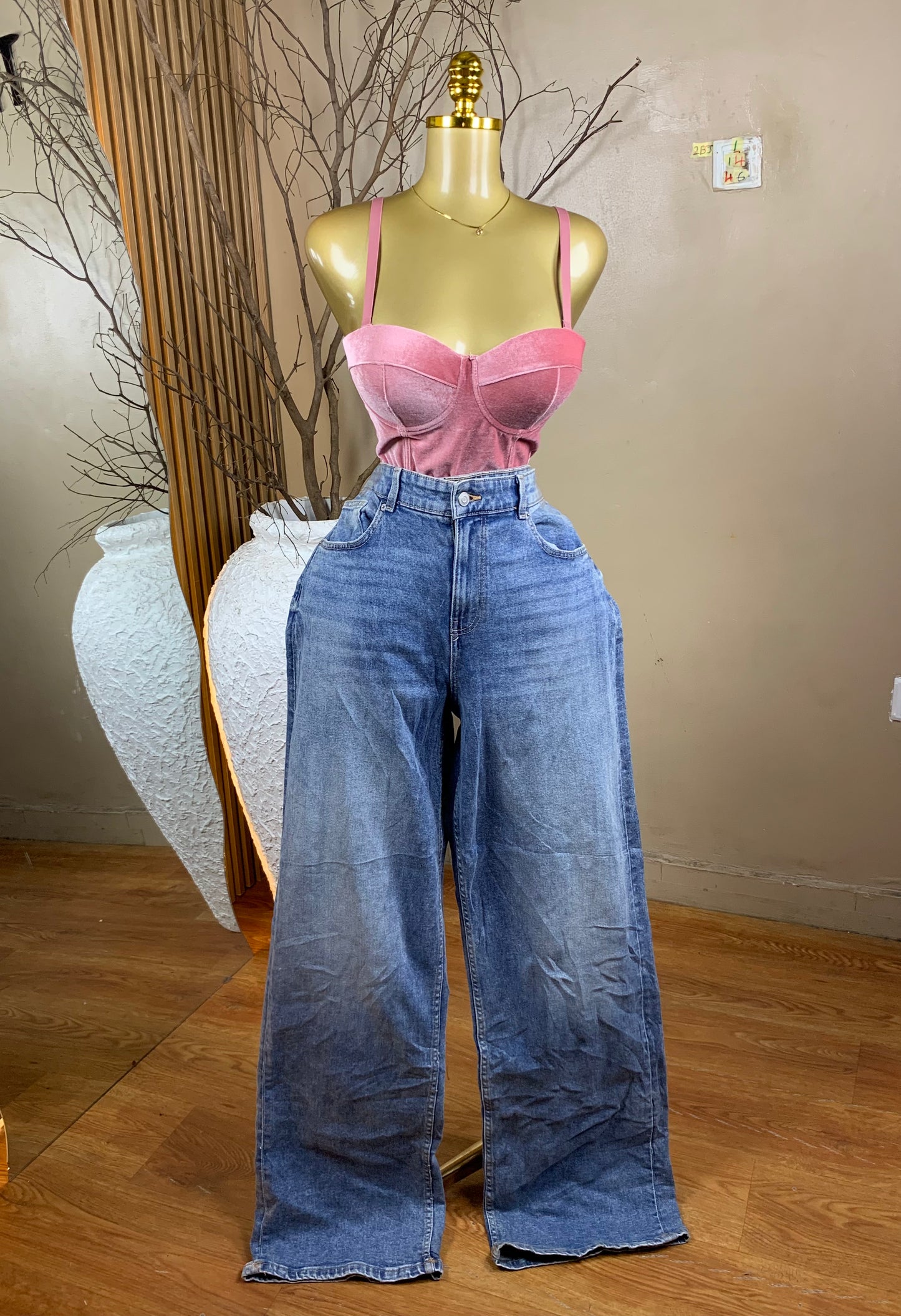 2Baggy Jean1 SIZE14 Length46(Wide leg)