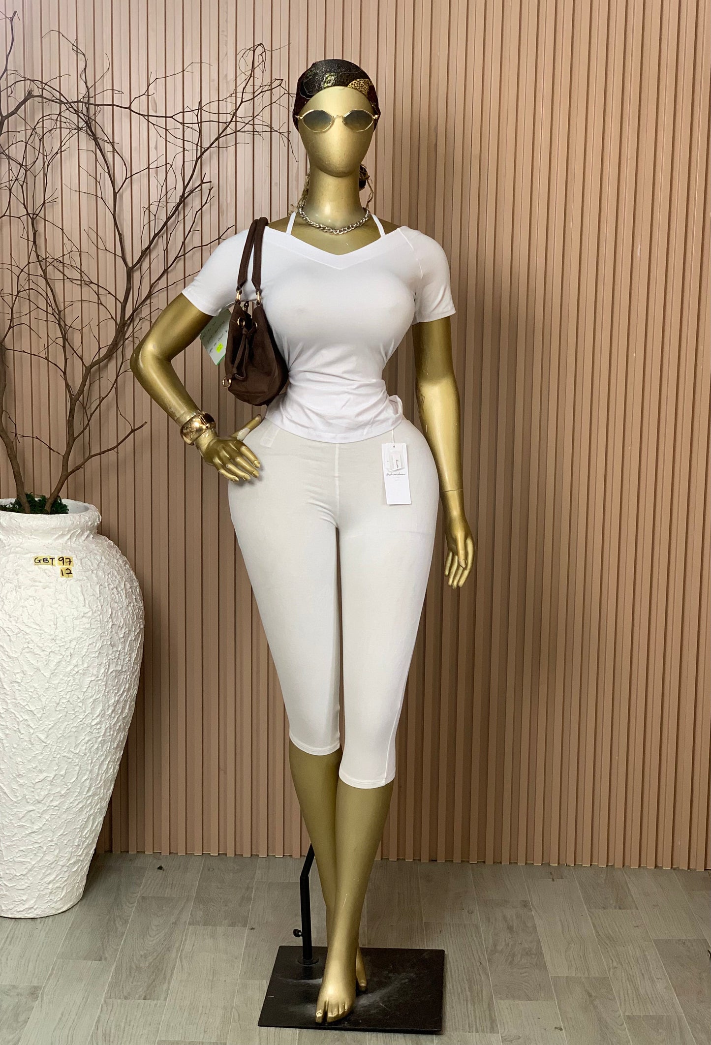 SIZE12 GLAMOUR BASIC TOP97 WHITE
