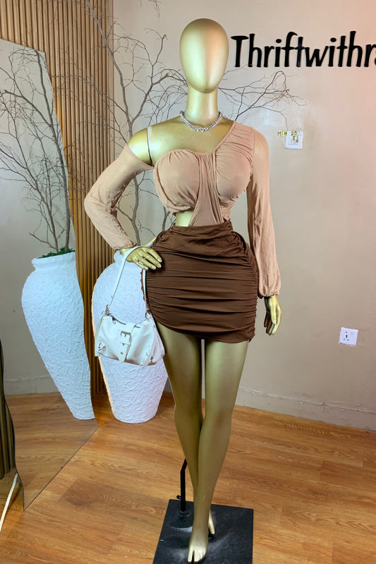 SIZE8 MSH25 NUDE MESH TOP ONLY