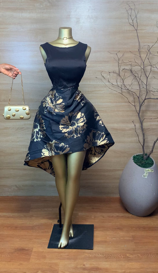 GUM58 SIZE10 Black DRESS Length39