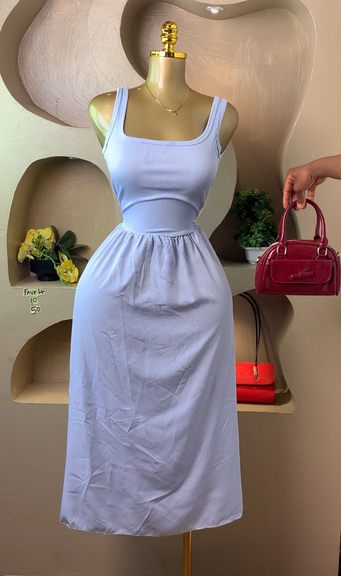 FAVE4 BLUE DRESS SIZE10 Length50