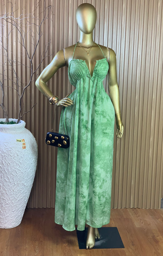 KEMI13 SIZE16 Length58 green dress